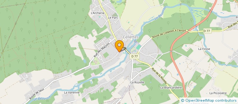 localisation de l'entreprise DANALOUGAB à CELLETTES