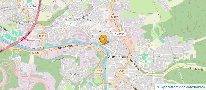 localisation de l'entreprise DANANG à EXINCOURT