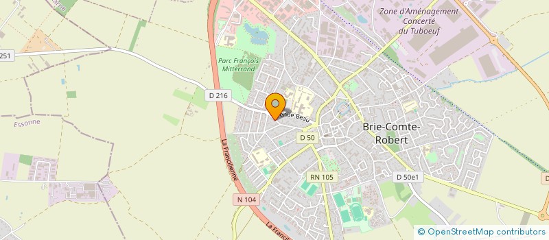 localisation de l'entreprise DANAS  BRIE-COMTE-ROBERT