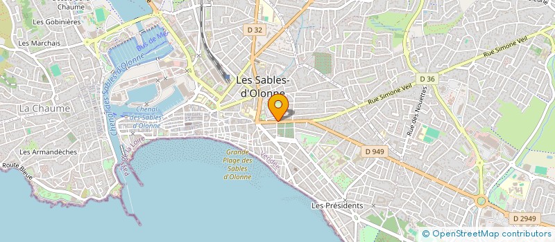 localisation de l'entreprise DANAST à LES SABLES D'OLONNE