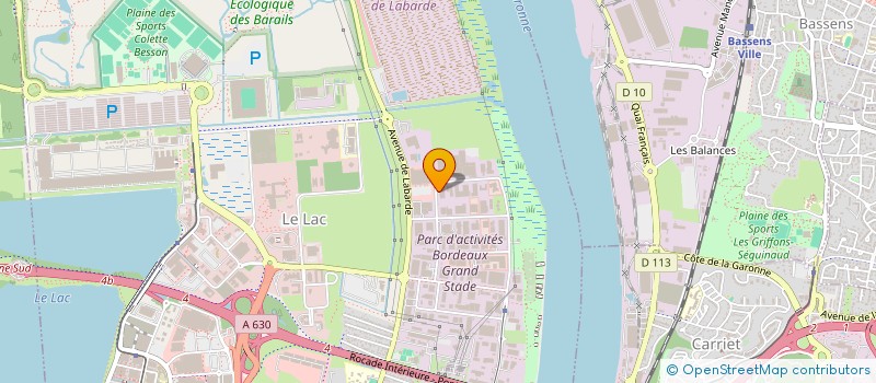 localisation de l'entreprise DANAX LAB  BORDEAUX