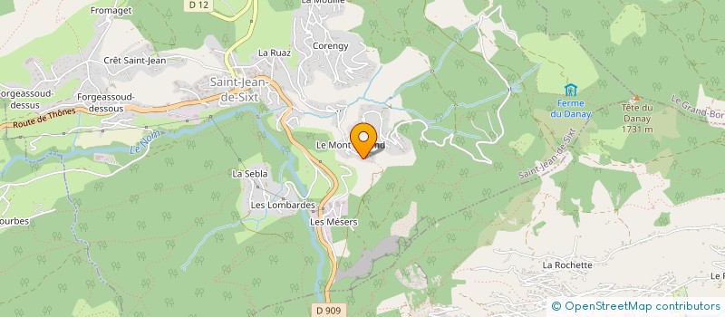 localisation de l'entreprise DANAY IMMOBILIER  SAINT-JEAN-DE-SIXT