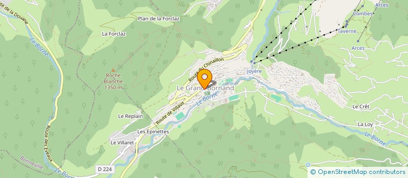localisation de l'entreprise DANAY SPORTS à LE GRAND-BORNAND