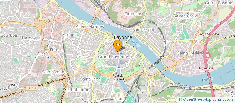 localisation de l'entreprise DANBA à BAYONNE