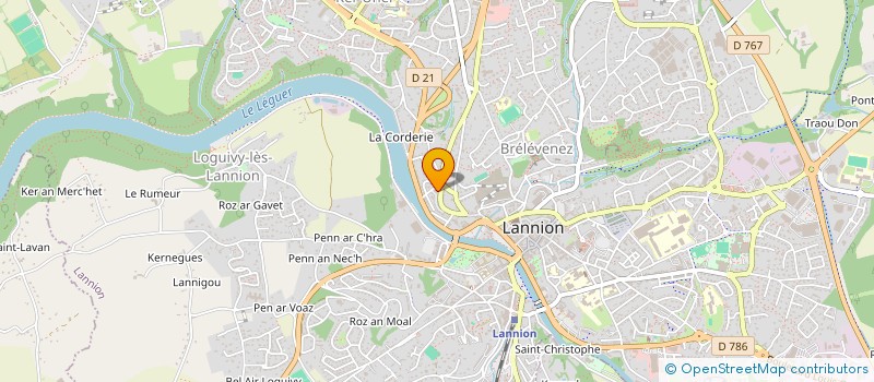 localisation de l'entreprise DANBOSS SERVICES à LANNION