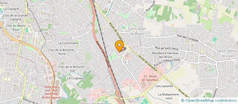 localisation de l'entreprise DANC IN BACHATA ORLEANS à SAINT-JEAN-LE-BLANC