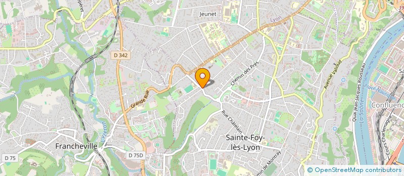 localisation de l'entreprise DANCE & CO  SAINTE-FOY-LES-LYON