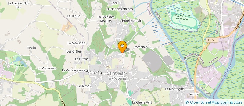 localisation de l'entreprise DANCE FEELING SJP  SAINT-JEAN-LA-POTERIE