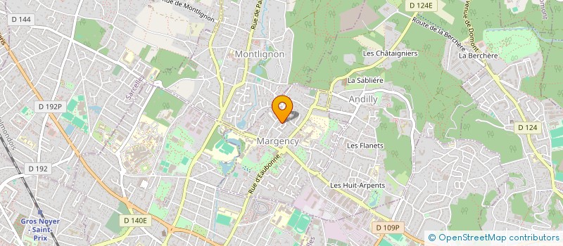 localisation de l'entreprise DANCE&FIT  MARGENCY