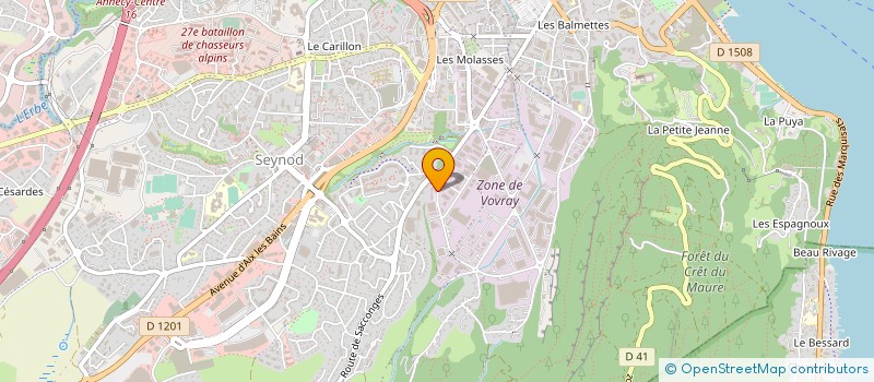 localisation de l'entreprise DANCE IT OUT à ANNECY