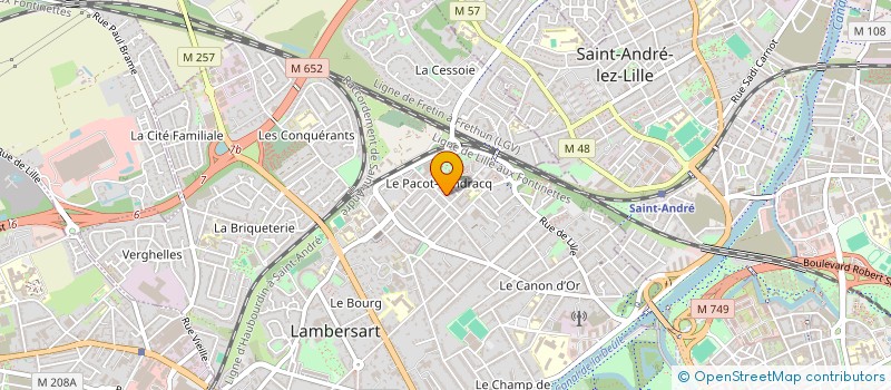 localisation de l'entreprise DANCE&KO à LAMBERSART