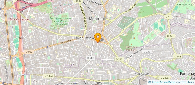 localisation de l'entreprise DANCE LOFT 19 à MONTREUIL