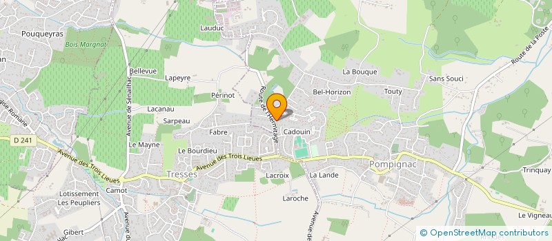 localisation de l'entreprise DANCE PARADY'S à POMPIGNAC