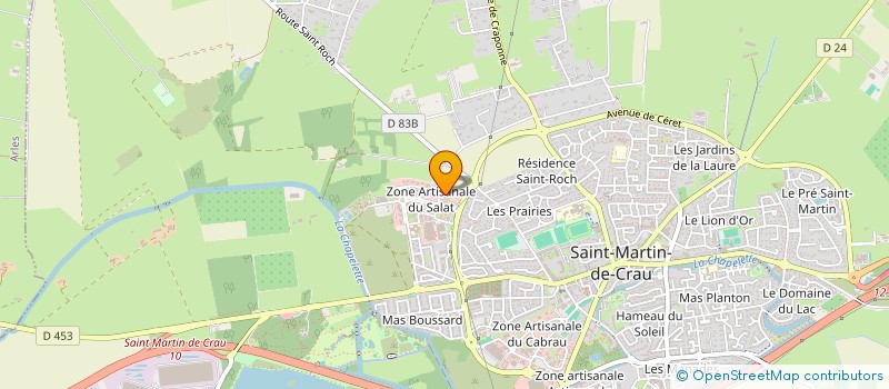 localisation de l'entreprise DANCEL à SAINT-MARTIN-DE-CRAU