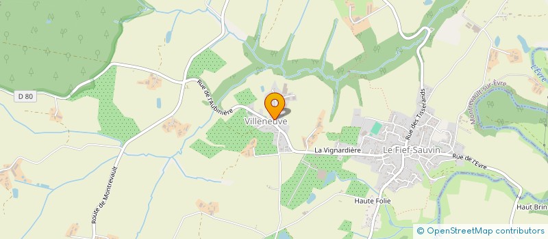 localisation de l'entreprise DANCEMUNIOS à MONTREVAULT-SUR-EVRE