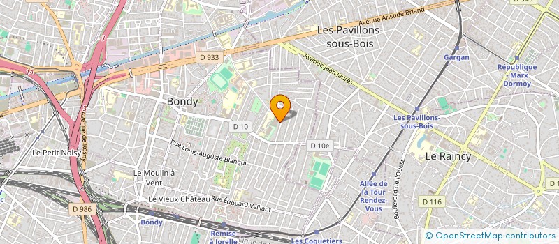 localisation de l'entreprise DANCERS BONDYSSANTS  BONDY