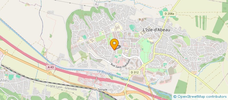 localisation de l'entreprise DANCERS FAMILY 2.0  L'ISLE-D'ABEAU