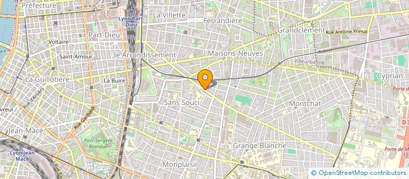 localisation de l'entreprise DANCING LIKE A STAR  LYON