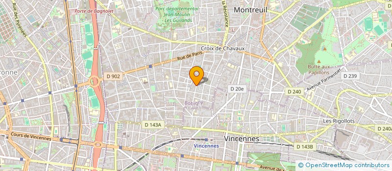 localisation de l'entreprise DANCING QUEER à MONTREUIL