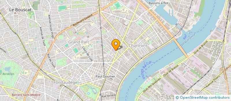 localisation de l'entreprise DANCLA à BORDEAUX