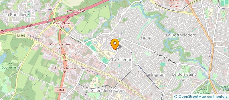 localisation de l'entreprise DANCOURT à ORVAULT