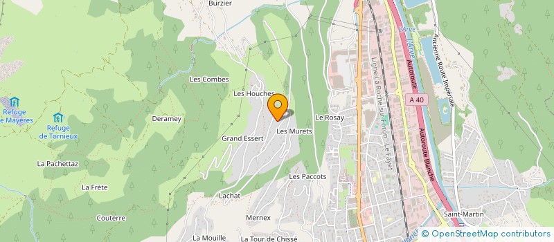 localisation de l'entreprise DANDEVILLE à SALLANCHES