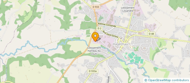 localisation de l'entreprise DANDIEU SARL à HAGETMAU