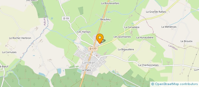 localisation de l'entreprise DANDIN ROUSSEL SARL  LANDEAN