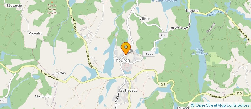 localisation de l'entreprise DANDINE  THOURON