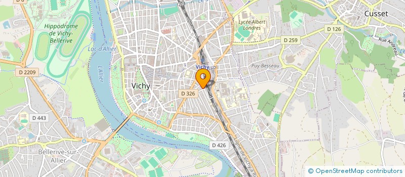localisation de l'entreprise DANDOIS & GONINET CONSEIL à VICHY