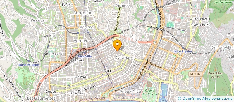 localisation de l'entreprise DANDRIVE à NICE