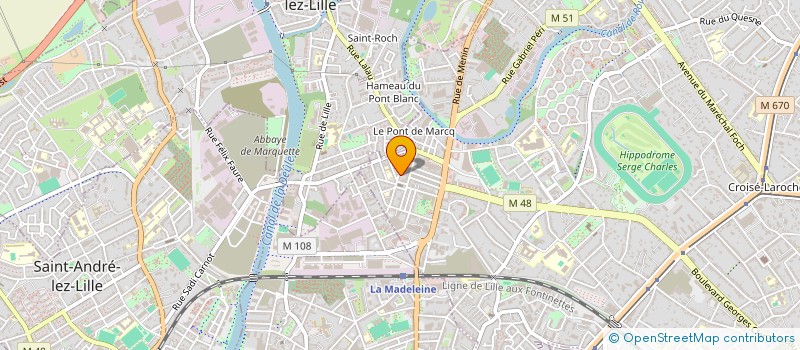 localisation de l'entreprise DANDY MAGIC & CO à MARCQ-EN-BARŒUL
