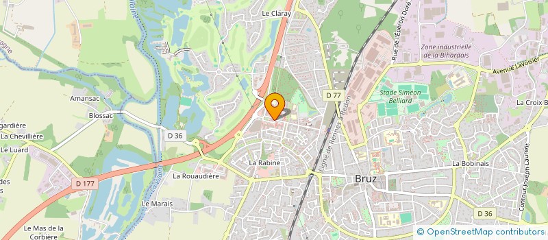 localisation de l'entreprise DANDY MANUFACTURE  BRUZ
