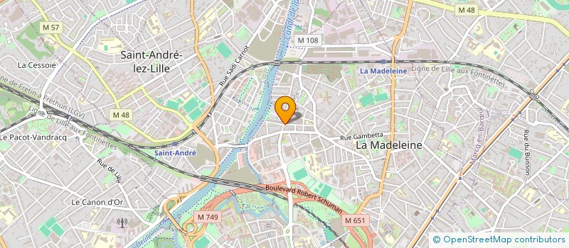 localisation de l'entreprise DANECAT SARL à LA MADELEINE
