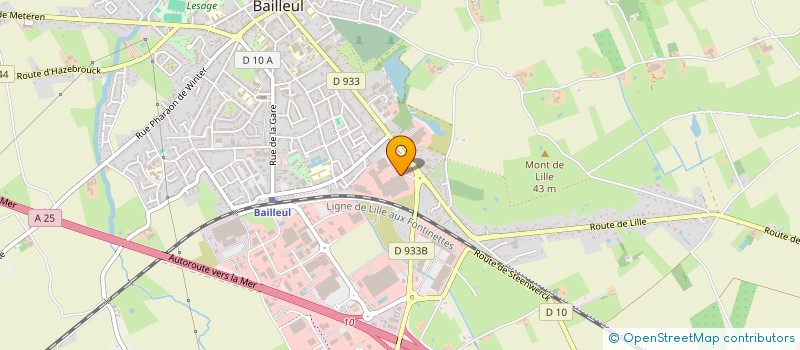 localisation de l'entreprise DANEDIS  BAILLEUL