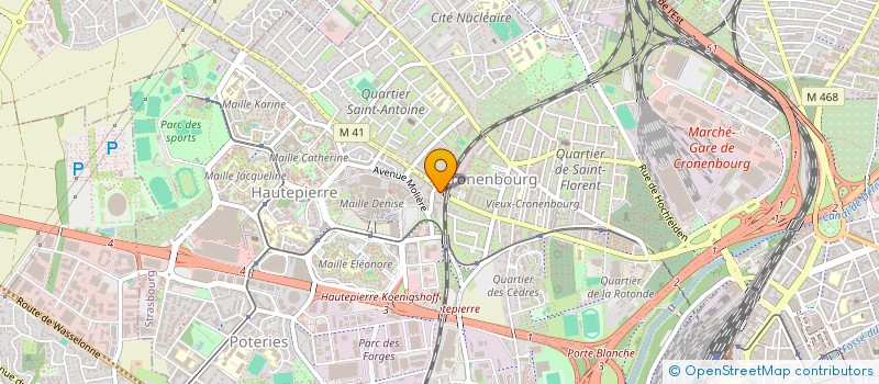 localisation de l'entreprise DANEL à STRASBOURG
