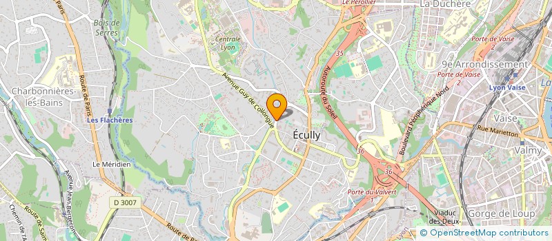 localisation de l'entreprise DANEL DEVELOPPEMENT  ECULLY