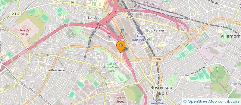 localisation de l'entreprise DANEL SOLUTIONS à ROSNY-SOUS-BOIS