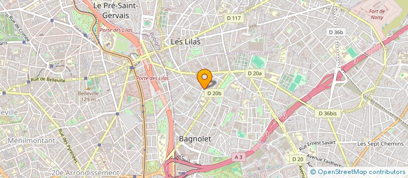 localisation de l'entreprise DANENOU LTD à BAGNOLET