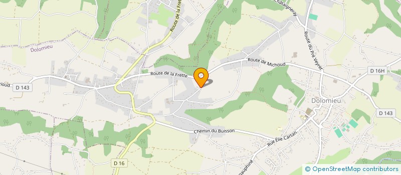 localisation de l'entreprise DANEPIERRE  DOLOMIEU