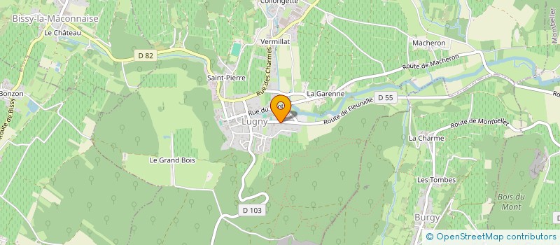 localisation de l'entreprise DANERIS à LUGNY