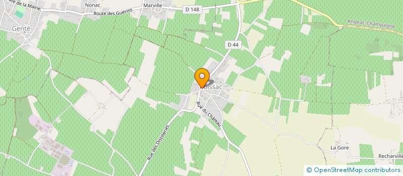 localisation de l'entreprise DANESSO à ANGEAC-CHAMPAGNE