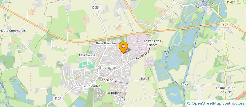 localisation de l'entreprise DANET  CHAVAGNE