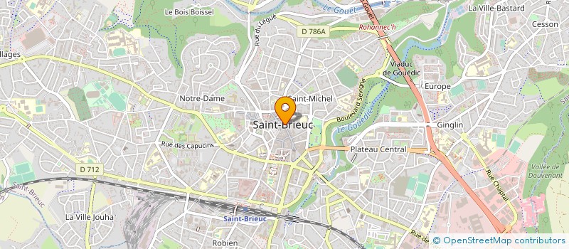 localisation de l'entreprise DANET A & P & DUMON GENEVIEVE à SAINT-BRIEUC