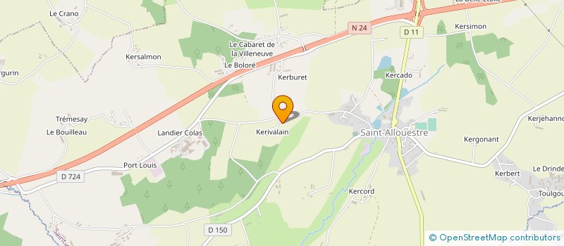 localisation de l'entreprise DANET ERIC  SAINT-ALLOUESTRE