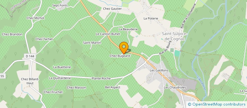 localisation de l'entreprise DANET FLAUJAC  VAL-DE-COGNAC