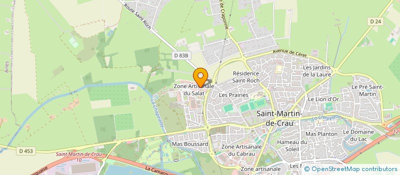 localisation de l'entreprise DANETHAN à SAINT-MARTIN-DE-CRAU