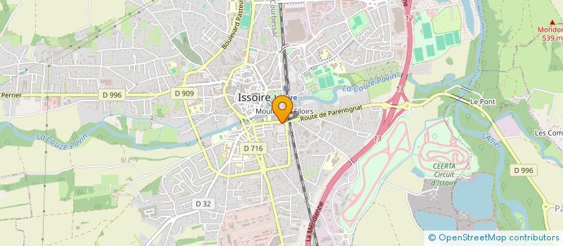 localisation de l'entreprise DANEV PLOMBERIE  ISSOIRE