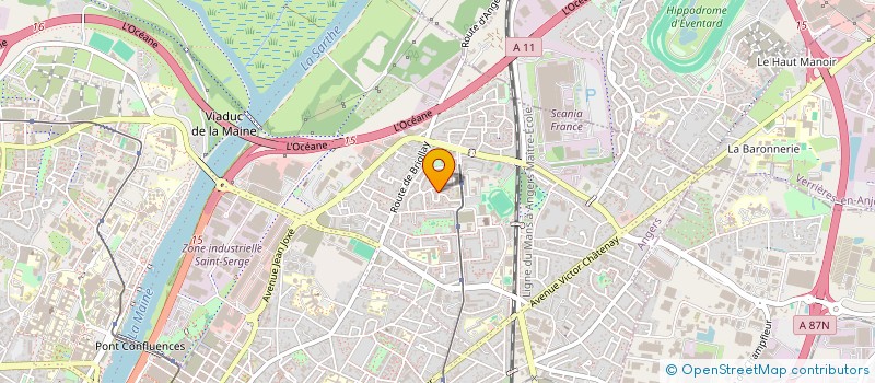localisation de l'entreprise DANEVASION à ANGERS