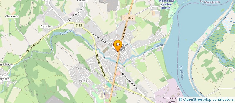 localisation de l'entreprise DANFAB CONSULTING  MONTALIEU-VERCIEU